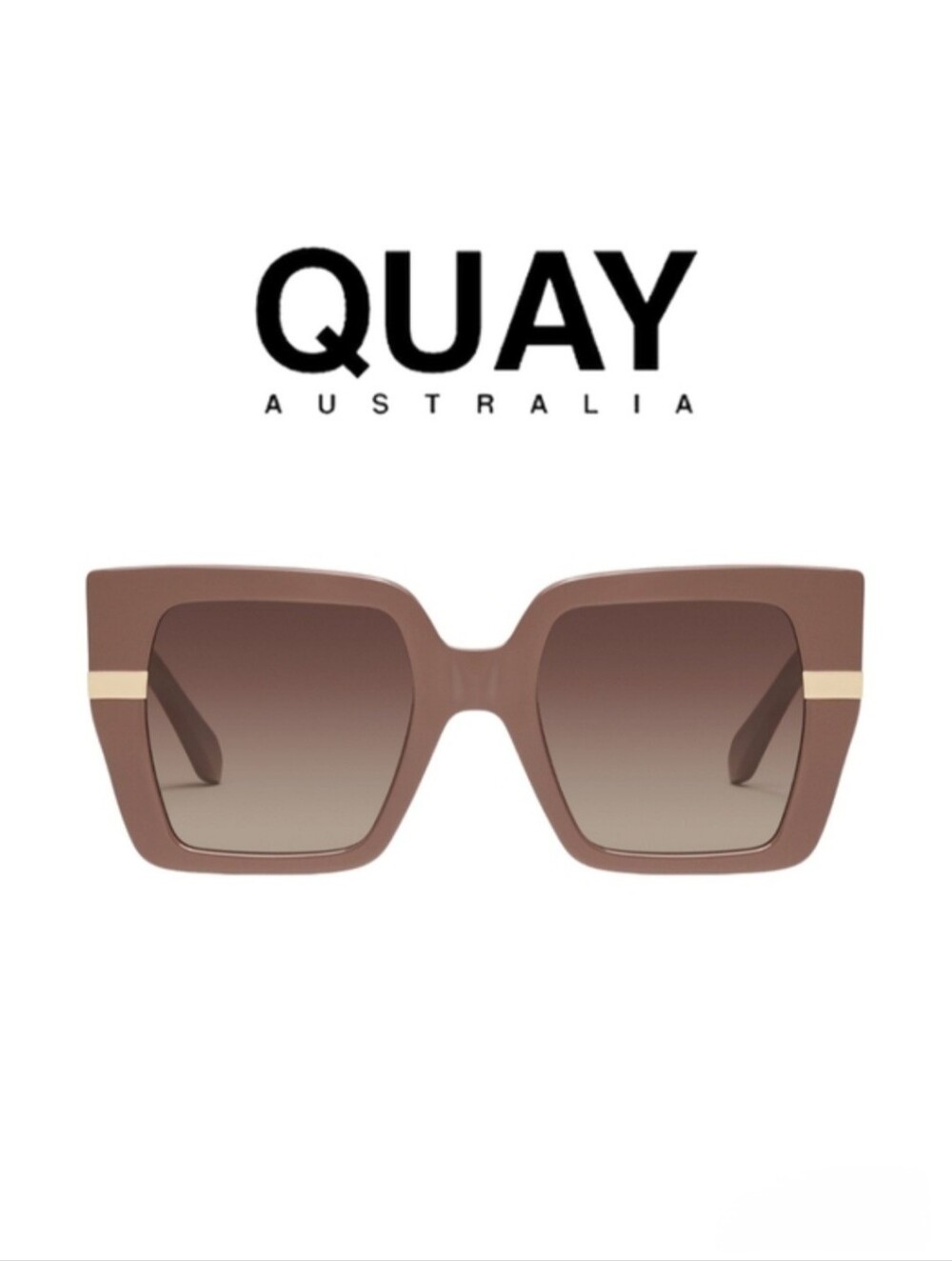 QUAY AUSTRALIA- Notorious Sunglasses- Doe, Brown